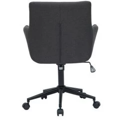 MILIBOO Chaise De Bureau Design à Roulettes Tissu Gris Anthracite CARLIE - Gris Foncé -France MILIBOO Soldes 2022 59618035 4
