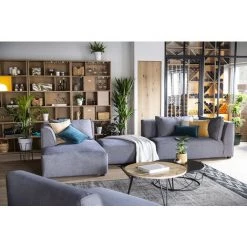 MILIBOO Méridienne Angle Gauche Tissu Gris Clair PLURIEL - Gris Clair -France MILIBOO Soldes 2022 59618142 5