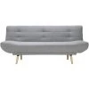 MILIBOO Canapé Scandinave Convertible 2 Places Tissu Gris Clair Et Bois FAGUO - Gris Perle -France MILIBOO Soldes 2022 59726422 1