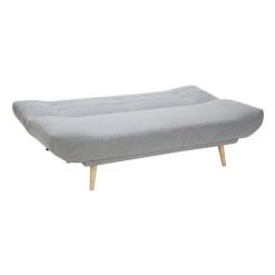 MILIBOO Canapé Scandinave Convertible 2 Places Tissu Gris Clair Et Bois FAGUO - Gris Perle -France MILIBOO Soldes 2022 59726422 3