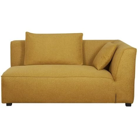 MILIBOO Module D'angle Droit Pour Canapé En Tissu Jaune Cumin PLURIEL - Jaune 3 MILIBOO Module D'angle Droit Pour Canapé En Tissu Jaune Cumin PLURIEL - Jaune