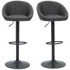 MILIBOO Tabourets De Bar Réglables Design Gris Anthracite (lot De 2) SHERU - Gris Foncé -France MILIBOO Soldes 2022 59728553 1