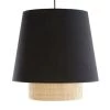 MILIBOO Suspension Design Bi-matière En Rabane Et Coton Noir D40 Cm JUME - Noir Mat -France MILIBOO Soldes 2022 59799236 1