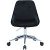 MILIBOO Chaise De Bureau Design Tissu Velours Noir HOLO - Noir Velours -France MILIBOO Soldes 2022 60171081 1
