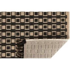 MILIBOO Tapis / Descente De Lit Avec Motif Graphique Naturel Et Noir 60 X 110 Cm DAMA - Naturel -France MILIBOO Soldes 2022 60241073 3