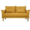 MILIBOO Canapé Scandinave 2 Places Tissu Effet Velours Jaune Moutarde KATE - Jaune Velours -France MILIBOO Soldes 2022 60281670 1