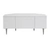 MILIBOO Meuble TV D'angle Design Blanc Mat L100 Cm KAROL - Blanc Laqué Mat -France MILIBOO Soldes 2022 60361190 1