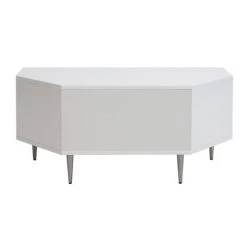 MILIBOO Meuble TV D'angle Design Blanc Mat L100 Cm KAROL - Blanc Laqué Mat 9 MILIBOO Meuble TV D'angle Design Blanc Mat L100 Cm KAROL - Blanc Laqué Mat -France MILIBOO Soldes 2022 60361190 4