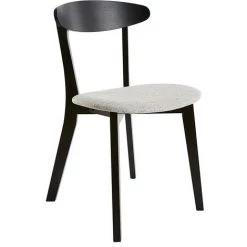 MILIBOO Chaises Bois Noir Et Tissu Gris Clair (lot De 2) APRIL - Noir 9 MILIBOO Chaises Bois Noir Et Tissu Gris Clair (lot De 2) APRIL - Noir -France MILIBOO Soldes 2022 60376256 3