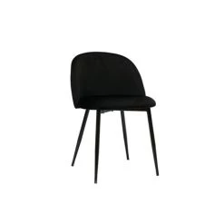 MILIBOO Chaises Design En Velours Noir Et Métal Noir (lot De 2) CELESTE - Noir Velours 9 MILIBOO Chaises Design En Velours Noir Et Métal Noir (lot De 2) CELESTE - Noir Velours -France MILIBOO Soldes 2022 60376486 3