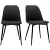 MILIBOO Chaises Design En Tissu Gris Foncé Et Pieds Métal (lot De 2) FUSE - Gris Foncé -France MILIBOO Soldes 2022 60783752 1