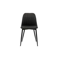 MILIBOO Chaises Design En Tissu Gris Foncé Et Pieds Métal (lot De 2) FUSE - Gris Foncé -France MILIBOO Soldes 2022 60783752 2