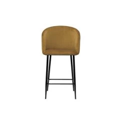 MILIBOO Tabouret De Bar Design En Velours Bronze VANITY - Bronze Velours