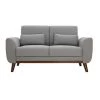 MILIBOO Canapé Scandinave 2 Places Tissu Gris Clair Et Bois Foncé EKTOR - Gris Clair 2 MILIBOO Canapé Scandinave 2 Places Tissu Gris Clair Et Bois Foncé EKTOR - Gris Clair -France MILIBOO Soldes 2022 60856878 1