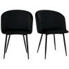 MILIBOO Chaises Design En Velours Noir (lot De 2) VANITY - Noir Velours -France MILIBOO Soldes 2022 60870150 1