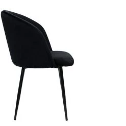 MILIBOO Chaises Design En Velours Noir (lot De 2) VANITY - Noir Velours -France MILIBOO Soldes 2022 60870150 4