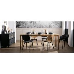 MILIBOO Chaises En Tissu Gris Clair Et Métal Noir (lot De 2) TOBIAS - Gris Clair -France MILIBOO Soldes 2022 61085254 5