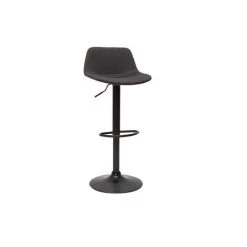 MILIBOO Tabourets De Bar Relevables Tissu Gris Anthracite Et Métal Noir (lot De 2) NONIE - Gris Anthracite -France MILIBOO Soldes 2022 61085261 3