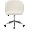 MILIBOO Fauteuil De Bureau En Tissu Effet Laine Bouclée VANITY - Blanc 2 MILIBOO Fauteuil De Bureau En Tissu Effet Laine Bouclée VANITY - Blanc -France MILIBOO Soldes 2022 61112465 1