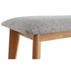 MILIBOO Banc En Bois Et Tissu Gris Clair ELION - Gris Clair -France MILIBOO Soldes 2022 61190850 4