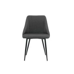 MILIBOO Chaises En Tissu Gris Foncé Et Pieds Métal (lot De 2) HIGGINS - Gris Foncé 7 MILIBOO Chaises En Tissu Gris Foncé Et Pieds Métal (lot De 2) HIGGINS - Gris Foncé -France MILIBOO Soldes 2022 61192926 2