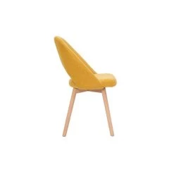 MILIBOO Chaises Scandinaves En Tissu Effet Velours Texturé Jaune Moutarde Et Pieds Hêtre Massif (lot De 2) COSETTE - Jaune Velours 9 MILIBOO Chaises Scandinaves En Tissu Effet Velours Texturé Jaune Moutarde Et Pieds Hêtre Massif (lot De 2) COSETTE - Jaune Velours -France MILIBOO Soldes 2022 61192933 4