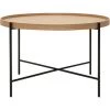 MILIBOO Table Basse Ronde En Bois Clair Et Métal Noir D75 Cm BASSY - Frêne -France MILIBOO Soldes 2022 61193026 1