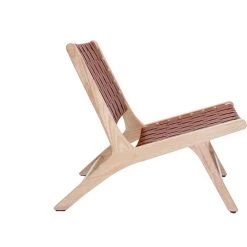 MILIBOO Fauteuil Ethnique En Bois Et Lanières Tressées Marron BONDI - Marron Clair -France MILIBOO Soldes 2022 62894787 3