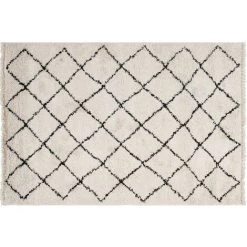 MILIBOO Tapis / Descente De Lit Style Berbère écru 60 X 120 Cm ZELIA - Naturel