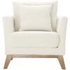 MILIBOO Fauteuil Scandinave Déhoussable Blanc Effet Laine Bouclée OSLO - Blanc -France MILIBOO Soldes 2022 63221724 1