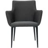 MILIBOO Fauteuil Design En Tissu Gris Anthracite Et Métal CARLIE - Gris Foncé -France MILIBOO Soldes 2022 63744321 1