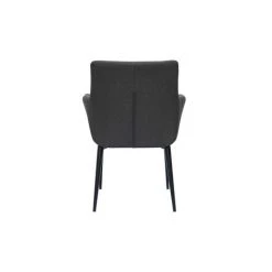 MILIBOO Fauteuil Design En Tissu Gris Anthracite Et Métal CARLIE - Gris Foncé -France MILIBOO Soldes 2022 63744321 4