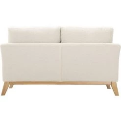 MILIBOO Canapé Scandinave 2 Places Déhoussable Blanc Effet Laine Bouclée Et Pieds Bois OSLO - Blanc 9 MILIBOO Canapé Scandinave 2 Places Déhoussable Blanc Effet Laine Bouclée Et Pieds Bois OSLO - Blanc -France MILIBOO Soldes 2022 63744354 4