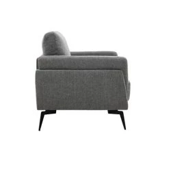 MILIBOO Fauteuil En Tissu Effet Velours Texturé Gris MOSCO - Gris Velours 8 MILIBOO Fauteuil En Tissu Effet Velours Texturé Gris MOSCO - Gris Velours -France MILIBOO Soldes 2022 63888418 3