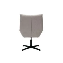 MILIBOO Fauteuil Pivotant Design En Tissu Effet Velours Texuré Beige KING - Beige Velours -France MILIBOO Soldes 2022 64073593 4
