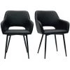 MILIBOO Chaises En Polyuréthane Noir (lot De 2) LAURETTE - Noir -France MILIBOO Soldes 2022 64073668 1