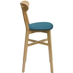 MILIBOO Tabouret De Bar Vintage Bois Clair Et Bleu Canard H65 Cm DOVE - Bleu Canard 8 MILIBOO Tabouret De Bar Vintage Bois Clair Et Bleu Canard H65 Cm DOVE - Bleu Canard -France MILIBOO Soldes 2022 64494975 3