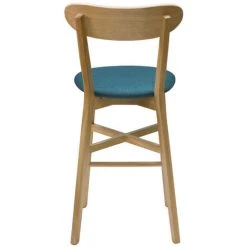 MILIBOO Tabouret De Bar Vintage Bois Clair Et Bleu Canard H65 Cm DOVE - Bleu Canard 9 MILIBOO Tabouret De Bar Vintage Bois Clair Et Bleu Canard H65 Cm DOVE - Bleu Canard -France MILIBOO Soldes 2022 64494975 4
