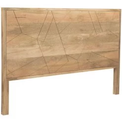 MILIBOO Tête De Lit Gravée En Manguier Massif L165 Cm LINIUM - Naturel -France MILIBOO Soldes 2022 64496018 2