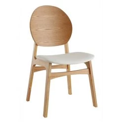 MILIBOO Chaises Scandinaves En Bois Clair Et Polyuréthane Blanc (lot De 2) ELTON - Bois Clair / Blanc -France MILIBOO Soldes 2022 64501571 3