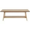 MILIBOO Table Basse Scandinave Rectangulaire Finition Chêne L120 Cm BAKAR - Naturel
