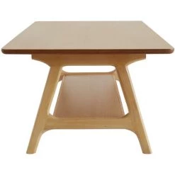 MILIBOO Table Basse Scandinave Rectangulaire Finition Chêne L120 Cm BAKAR - Naturel -France MILIBOO Soldes 2022 64521392 3