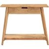 MILIBOO Console En Acacia Massif L90 Cm FRANKLIN - Bois Clair / Blanc