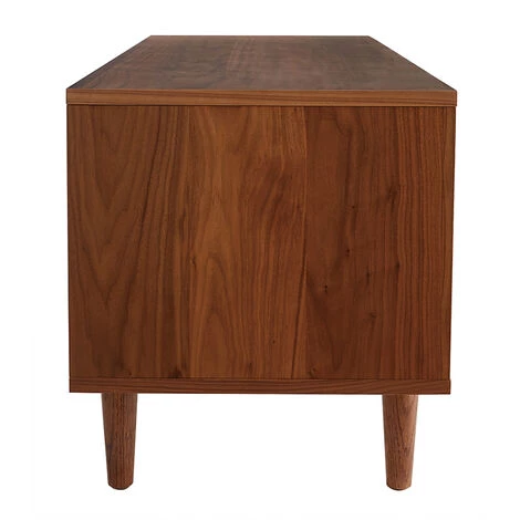 MILIBOO Meuble TV Noyer Avec Portes Coulissantes L140 Cm RYDD - Noyer 6 MILIBOO Meuble TV Noyer Avec Portes Coulissantes L140 Cm RYDD - Noyer – Image 4