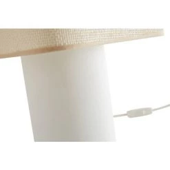 MILIBOO Lampe à Poser Vintage En Coton écru Et Abat-jour En Papier Tissé H36 CUBO - Naturel -France MILIBOO Soldes 2022 65600822 3