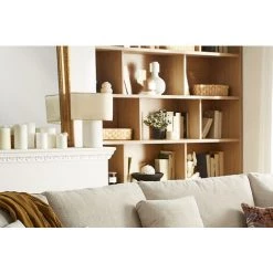 MILIBOO Lampe à Poser Vintage En Coton écru Et Abat-jour En Papier Tissé H36 CUBO - Naturel -France MILIBOO Soldes 2022 65600822 4