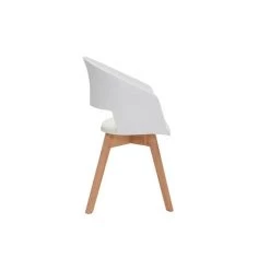 MILIBOO Chaise Scandinave Blanche Et Bois Clair PRISMA - Blanc -France MILIBOO Soldes 2022 65600897 3