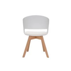 MILIBOO Chaise Scandinave Blanche Et Bois Clair PRISMA - Blanc -France MILIBOO Soldes 2022 65600897 4