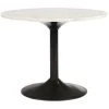 MILIBOO Table Basse En Marbre Et Métal Noir D60 Cm COPEN - Blanc -France MILIBOO Soldes 2022 65600901 1