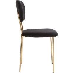 MILIBOO Chaises Design En Velours Noir Et Métal Doré (lot De 2) LEPIDUS - Noir Velours 10 MILIBOO Chaises Design En Velours Noir Et Métal Doré (lot De 2) LEPIDUS - Noir Velours -France MILIBOO Soldes 2022 65913314 4